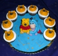Torta Muffinky Macko Pooh