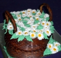 Torta Košík s kvetmi
