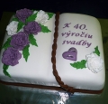 Torta Kniha na výročie