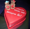 Torta Srdce s mackom