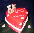 Torta Srdce s mackom