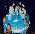 Torta Frozen s postavičkami