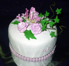 Kvety na torte