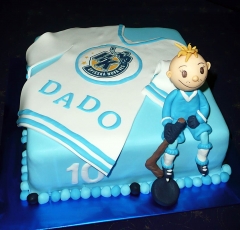 Torta s hokejistom