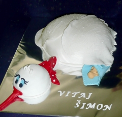 Torta na krstiny