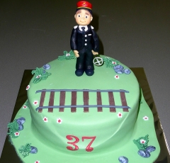 Železničiar na torte