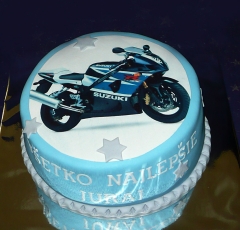 Motorka s obrázkom