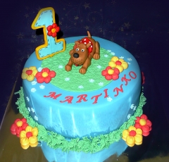 Psík na torte