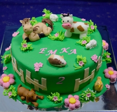 Torta so zvieratkami