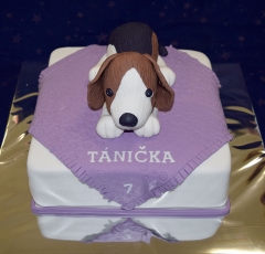 Psík na torte