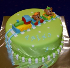 Torta s vláčikom