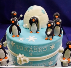 Tučniaci na torte