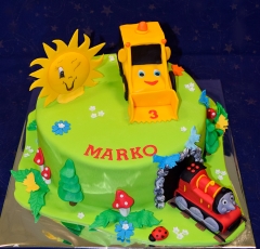 Torta s vláčikom