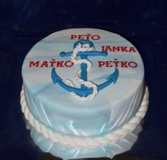 Torta s kotvou