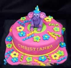 Sloník na torte
