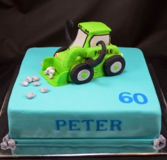 Traktor na torte