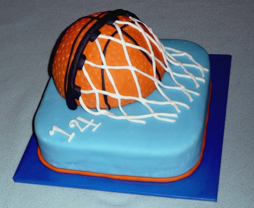 Športové torty » Torta Narodeninová torta basketbalova lopta