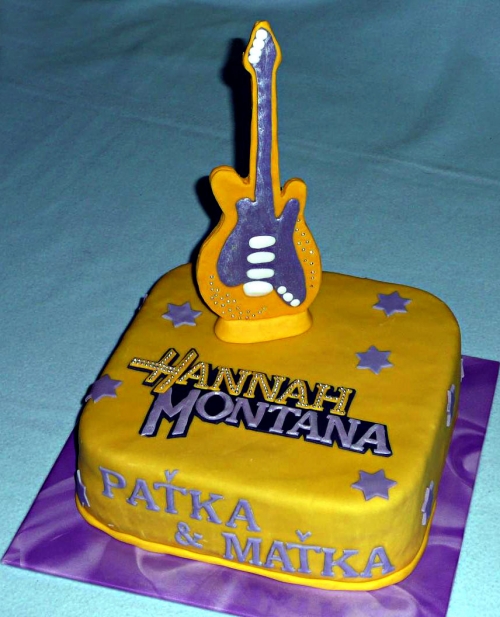 Svadobné torty » Torta Torta Hannah Montana pre  Peťku a Maťku