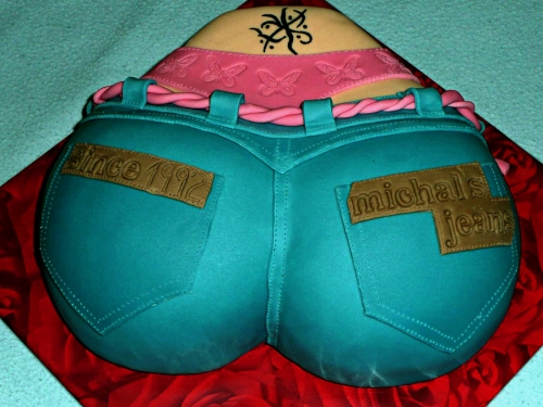 Torty pre dospelých » Torta Narodeninová torta zadok pre muža, frajera