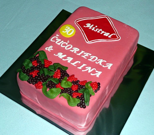 Svadobné torty » Torta Narodeninová firemná torta čaj