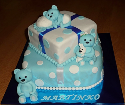 Svadobné torty » Torta Krstinová torta, krstiny pre Martinka