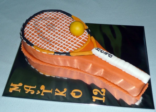 Športové torty » Torta Narodeninová torta tenisová raketa
