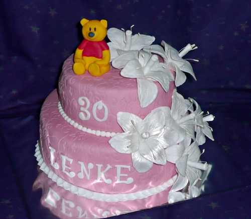 Svadobné torty » Torta Svadobná torta, macko Pooh pre ženu
