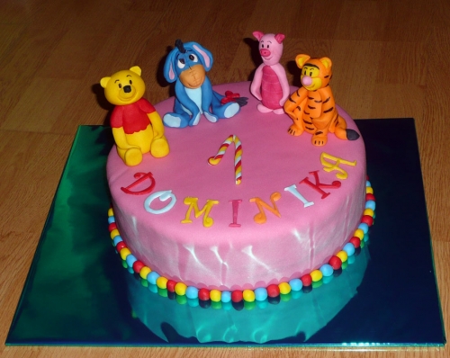 Svadobné torty » Torta Detská torta macko Pooh, torta pre dievča
