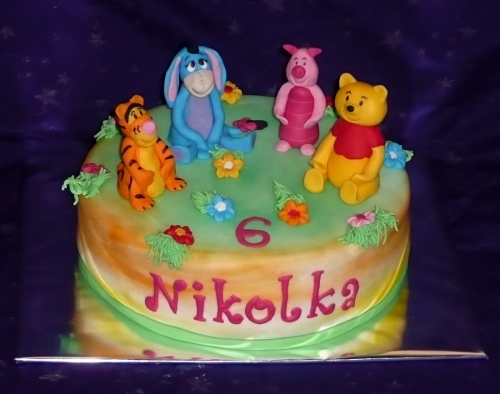 Svadobné torty » Torta Detská torta macko Pooh pre Nikolku