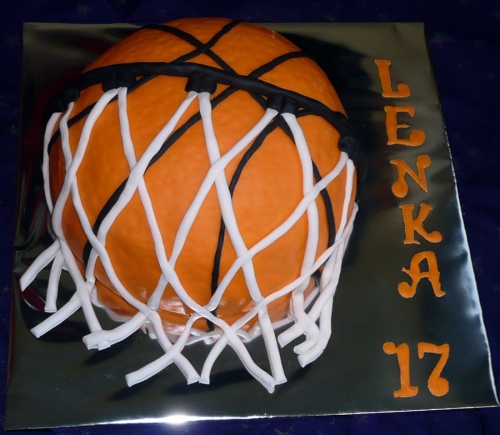 Športové torty » Torta Narodeninová torta Basketbalova lopta