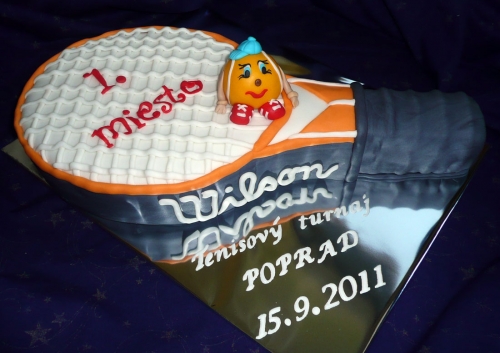 Športové torty » Torta Športová torta tenisová raketa
