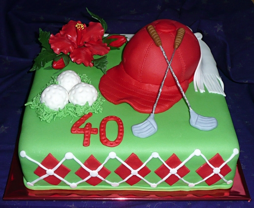 Športové torty » Torta Narodeninová torta Golf, torta pre muža 40
