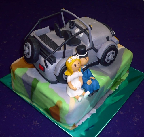 Svadobné torty » Torta Svadobný jeep