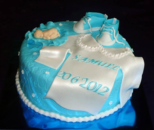Krstinové torty » Torta Krstinová pre Samka
