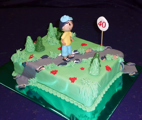 Športové torty » Torta Bežec na 40tke