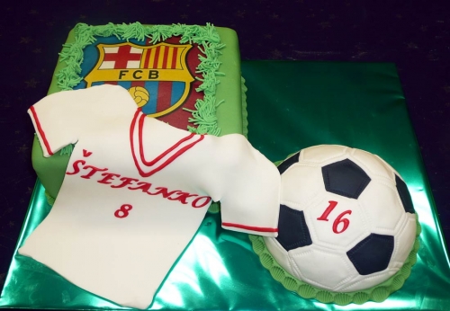 Torty » Torta Futbalová FCB