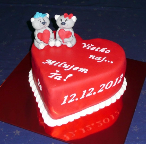 Svadobné torty » Torta Srdce