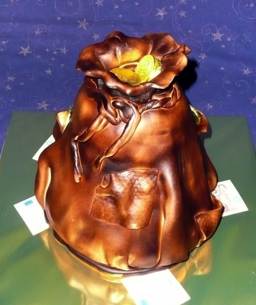 Svadobné torty » Torta Mešec penazí