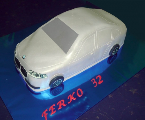 Svadobné torty » Torta Auto BMW