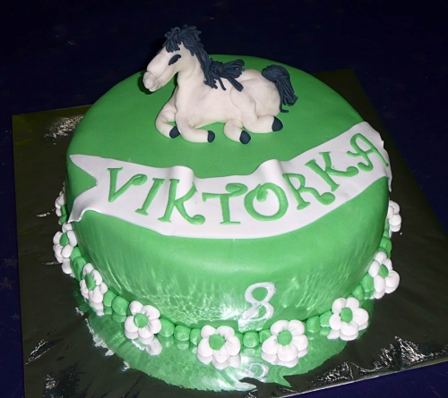 Svadobné torty » Torta Koník pre dievča