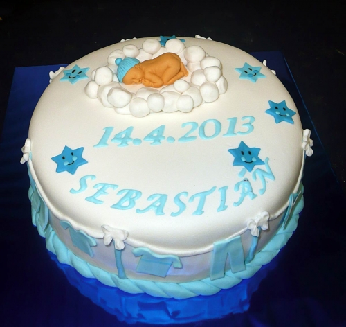 Krstinové torty » Torta Sebastián krstiny
