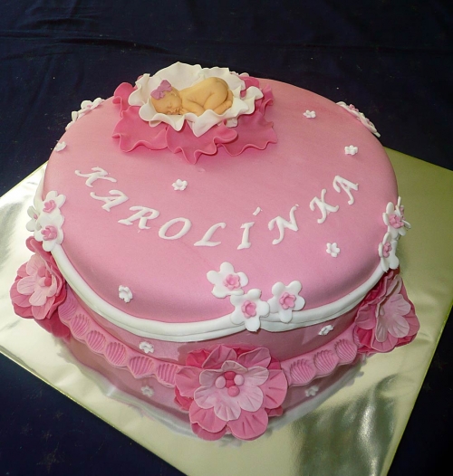 Krstinové torty » Torta Karolínke