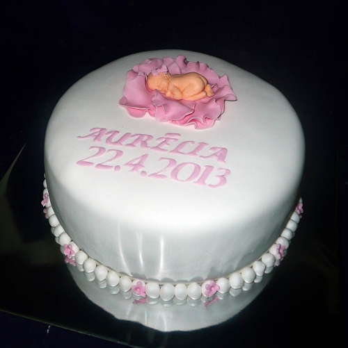 Najnovšie torty » Torta Krstiny Aurélia