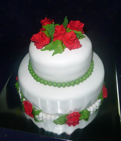 Najnovšie torty » Torta Svadobná 2p.