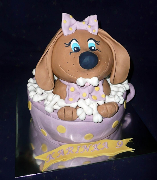 Najnovšie torty » Torta psík pre dievča