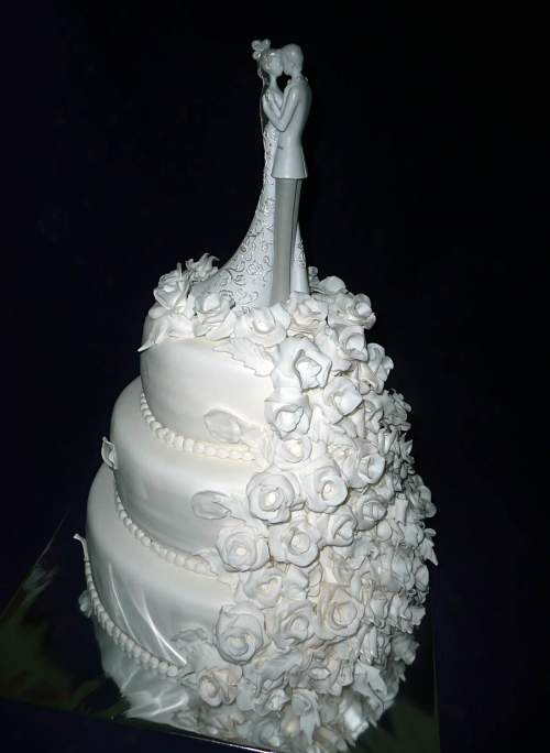 Svadobné torty » Torta Ruže na torte