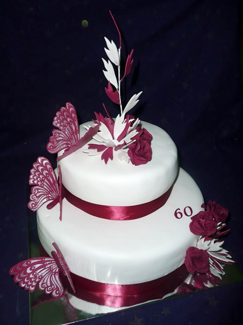 Najnovšie torty » Torta Retro motýle