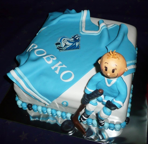 Športové torty » Torta Hokejista Robko