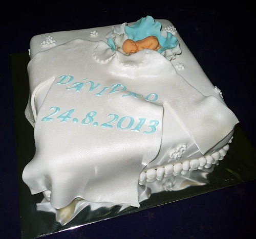 Krstinové torty » Torta Krstiny Davidko