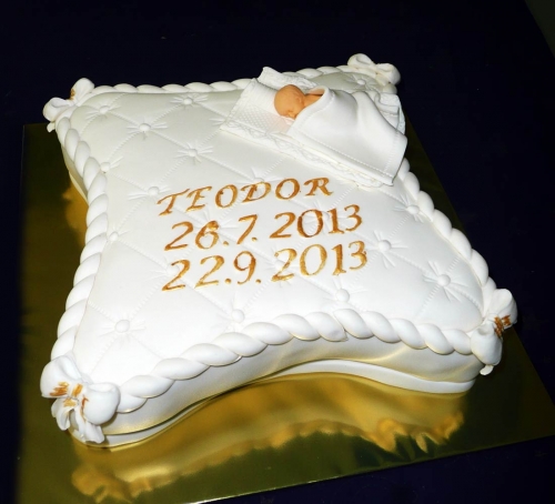 Krstinové torty » Torta Vankúšik Teodor